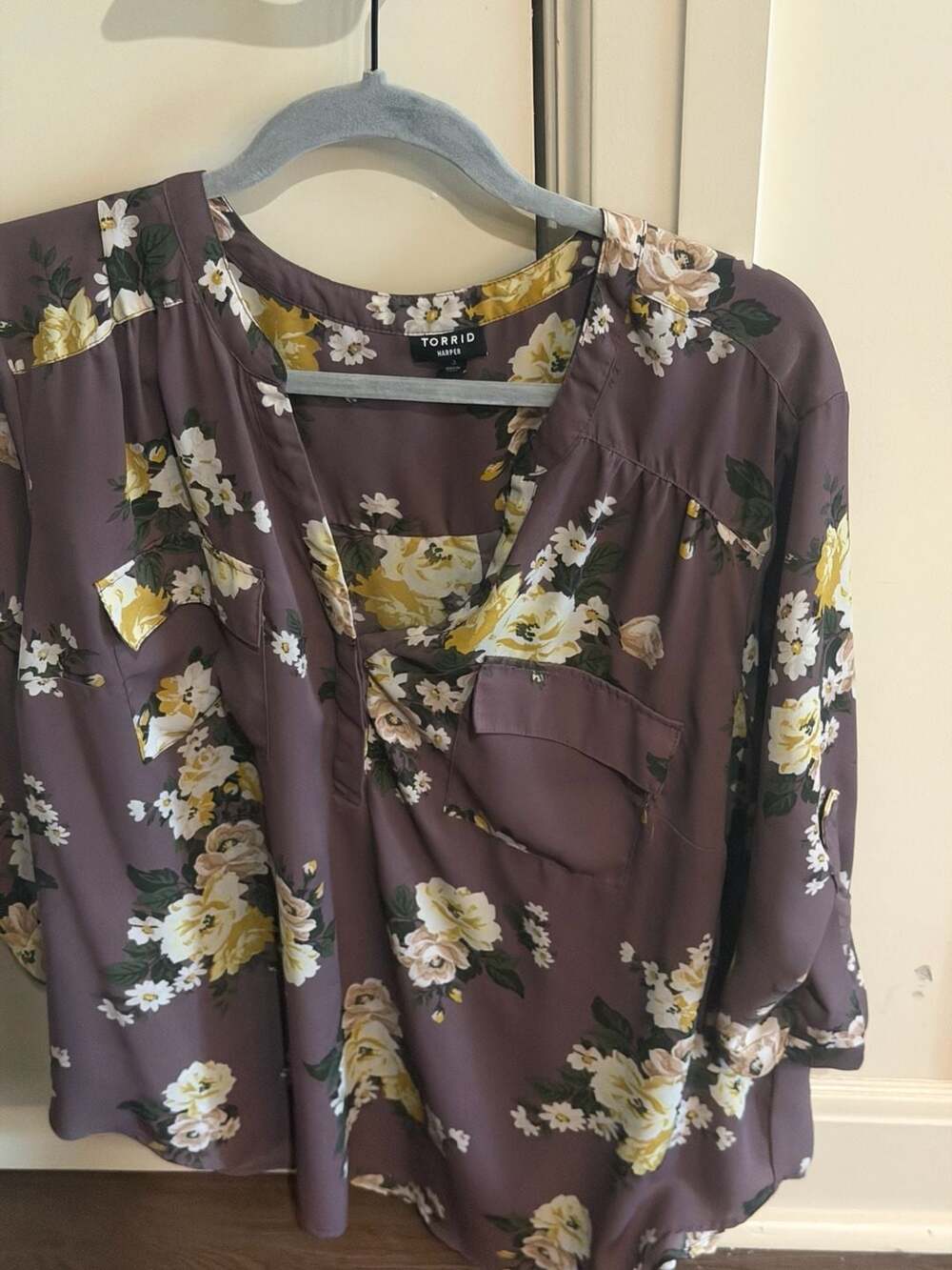 Torrid Harper Floral Blouse Size 3
